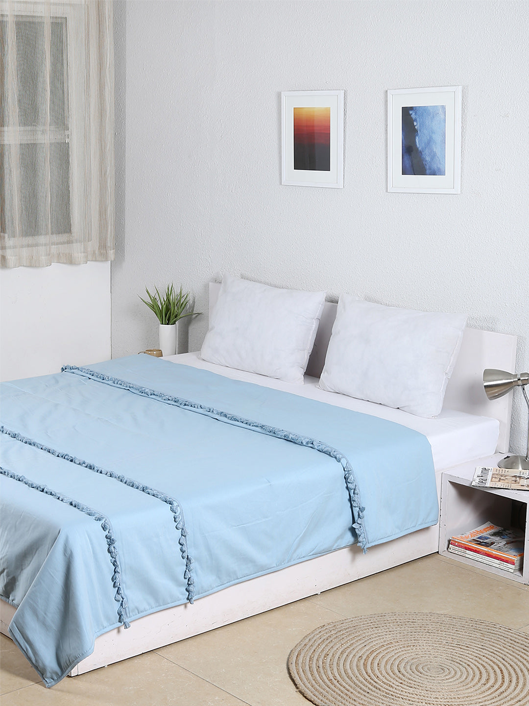 Akasa Double Bedcover (Blue)