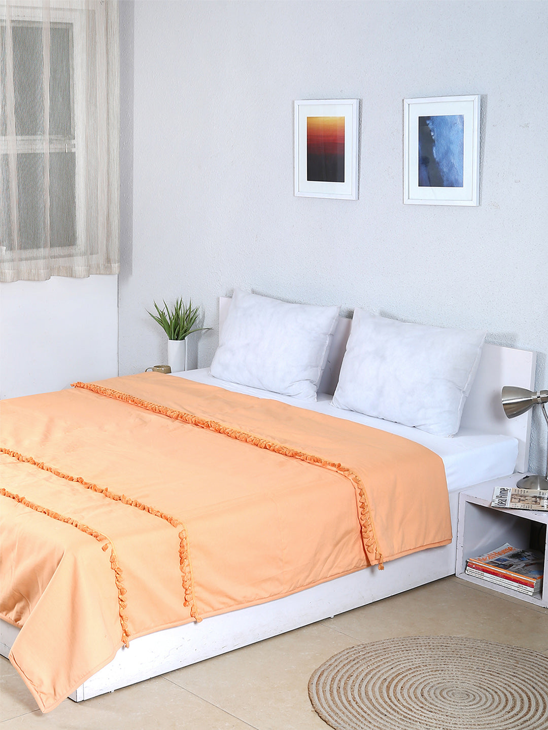 Akasa Double Bedcover (Orange)