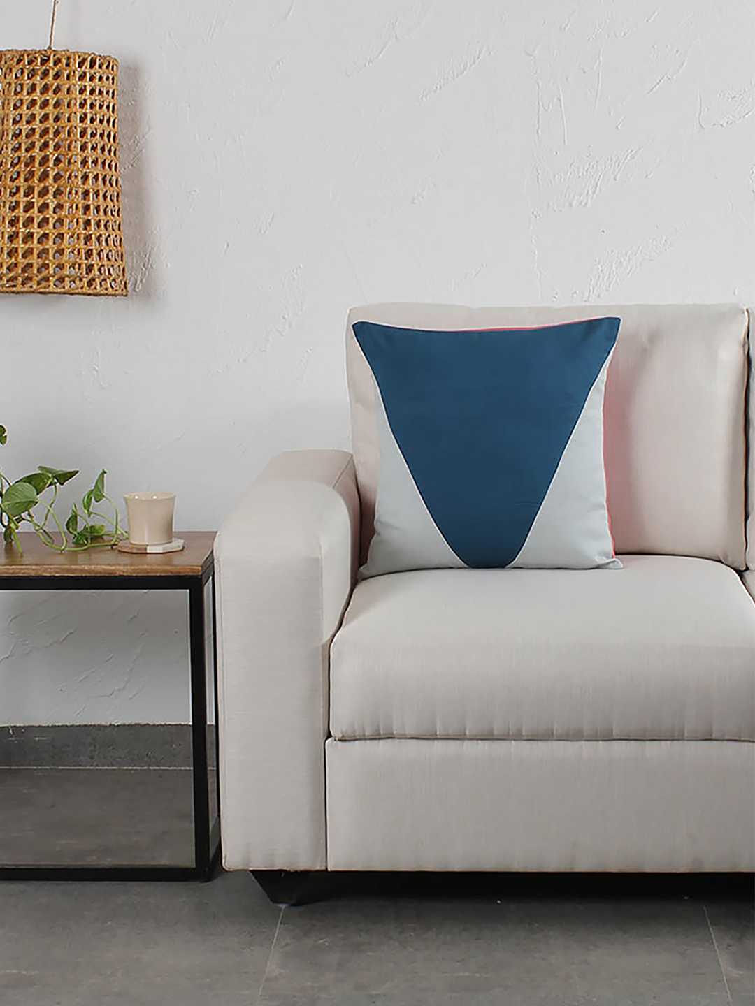 Jyamiti - Set Of 2 Cushion Covers (Blue) - Medium