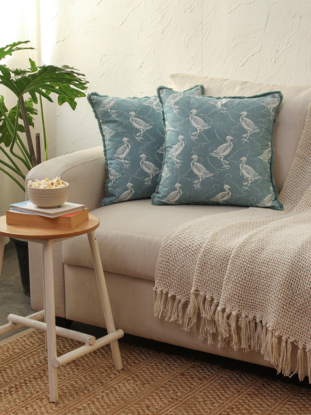Kukkut Cushion Cover (Blue)
