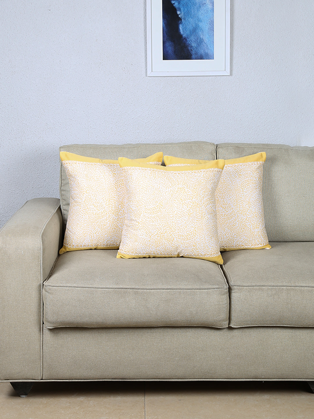 Sarisa - Set Of 3 Cushion Covers (Yellow) - Medium
