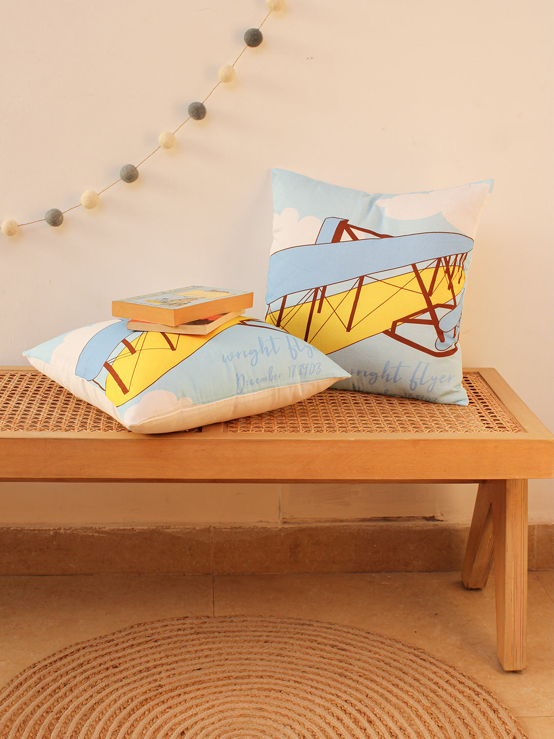 The Stearman Puzzle B Cushion Cover