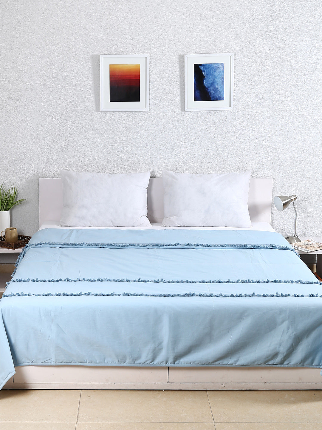 Akasa Double Bedcover (Blue)