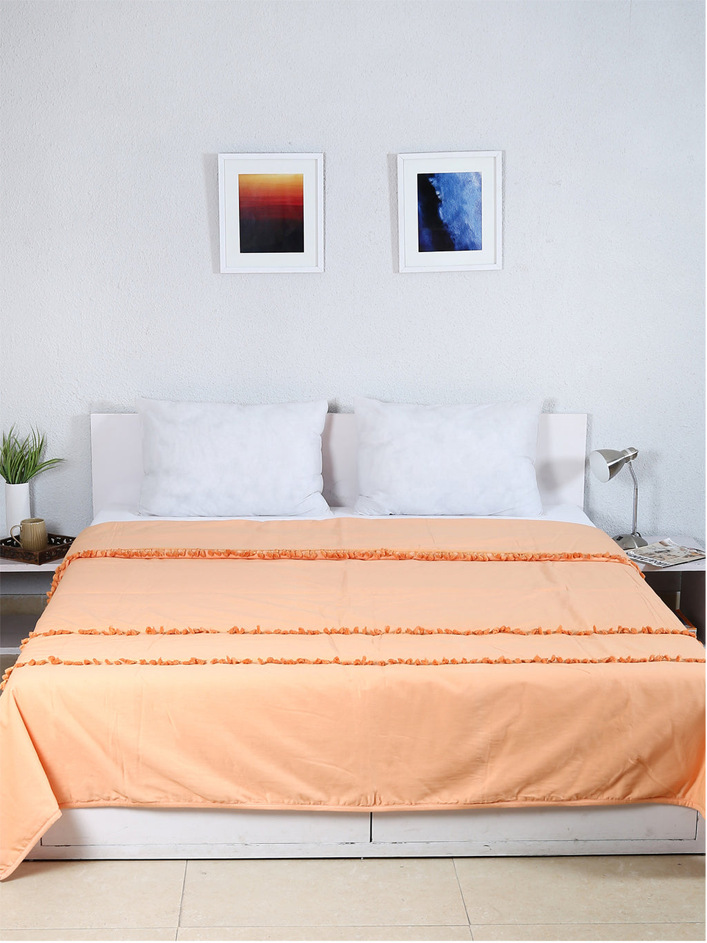 Akasa Double Bedcover (Orange)