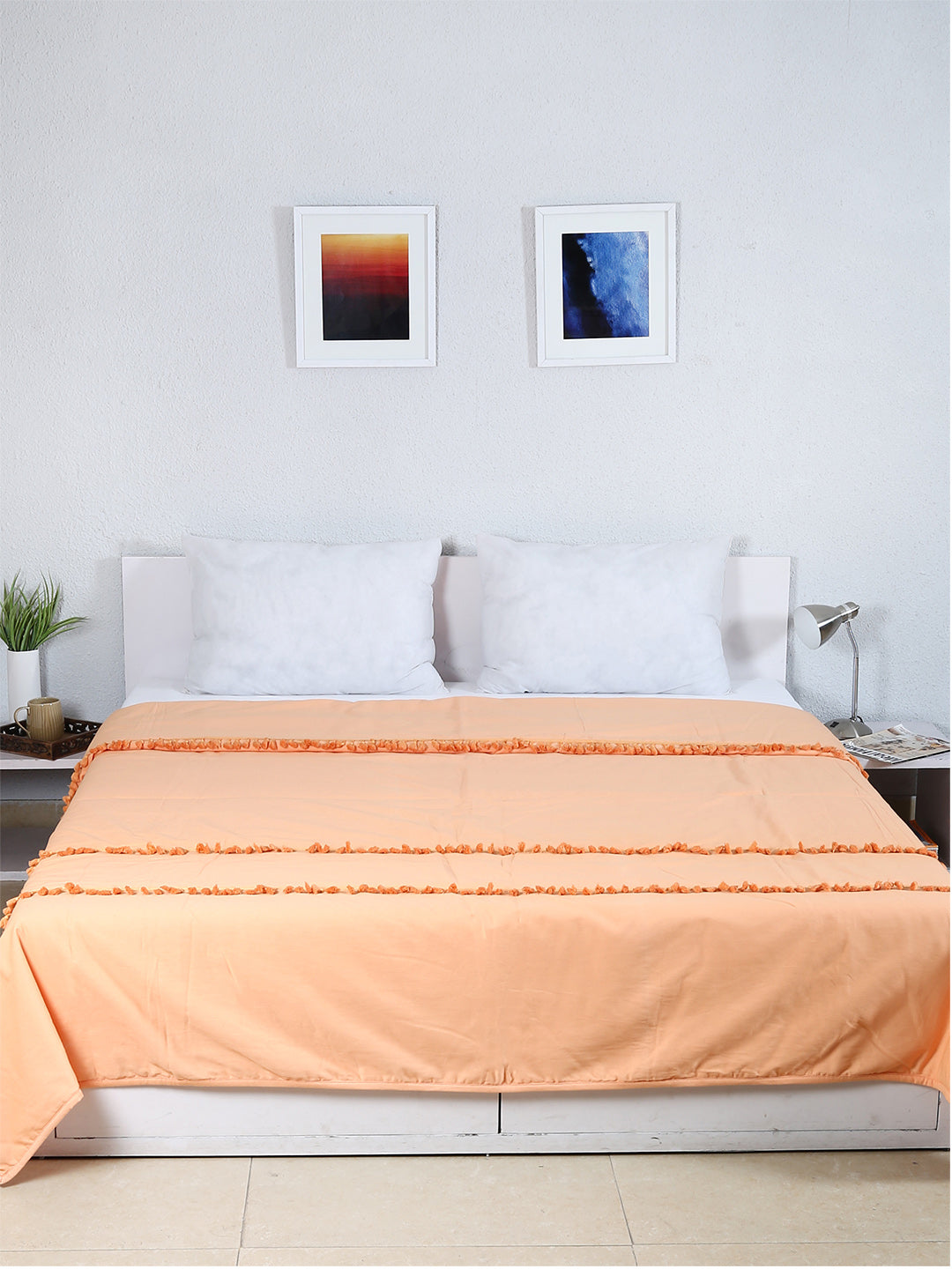 Akasa Double Bedcover (Orange)