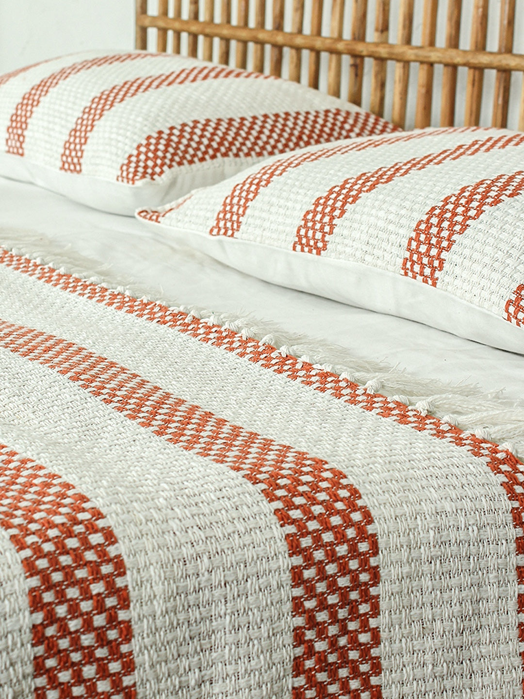 Shivalik Double Bedcover (Rust)