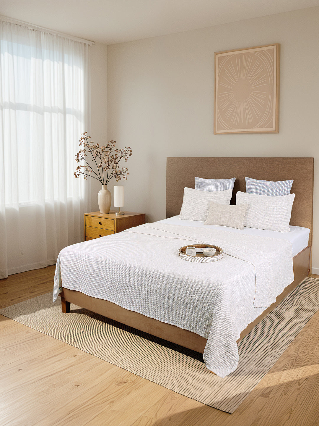 Vindhya Double Bedcover (Natural)