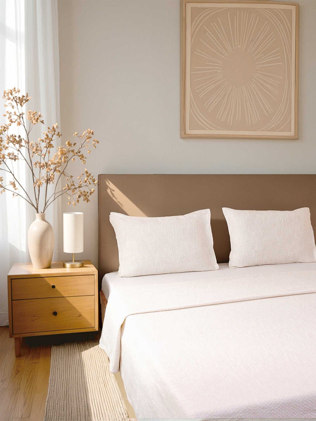 Vindhya Double Bedcover (Natural)