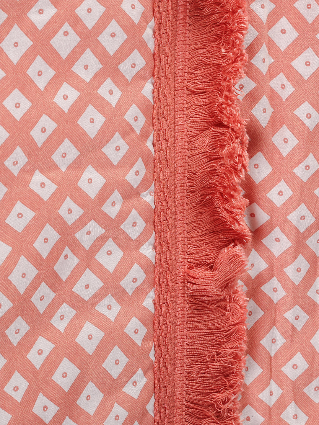 Leheriya Double Bedcover (Pink)