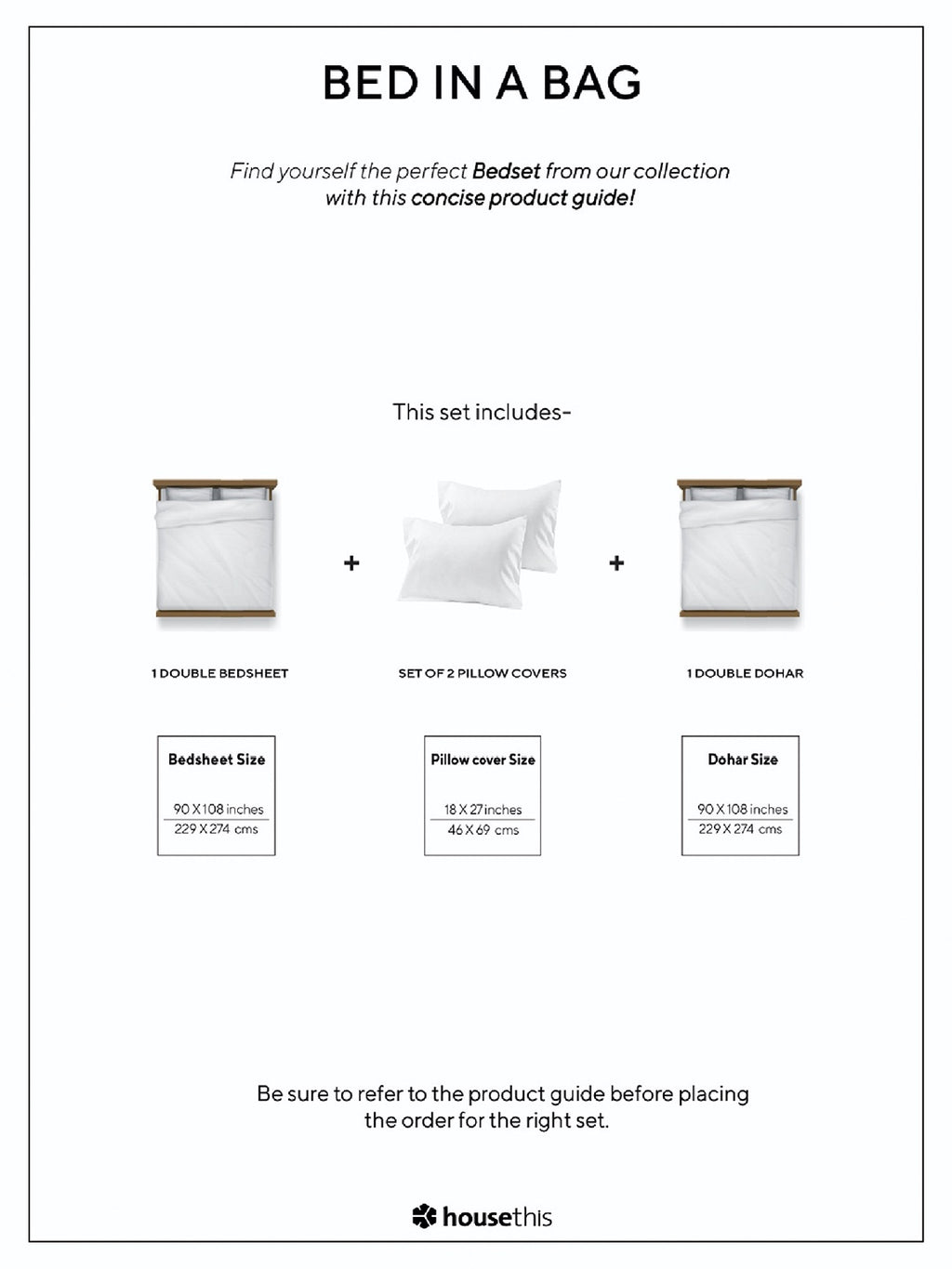 Gamathi Bed Set (Duvet Cover + Bedsheet) - Rust