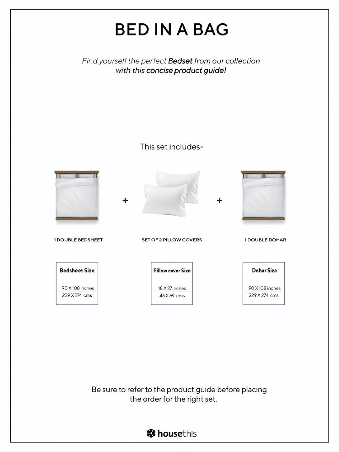 Gamathi Bed Set (Duvet Cover + Bedsheet) - Rust