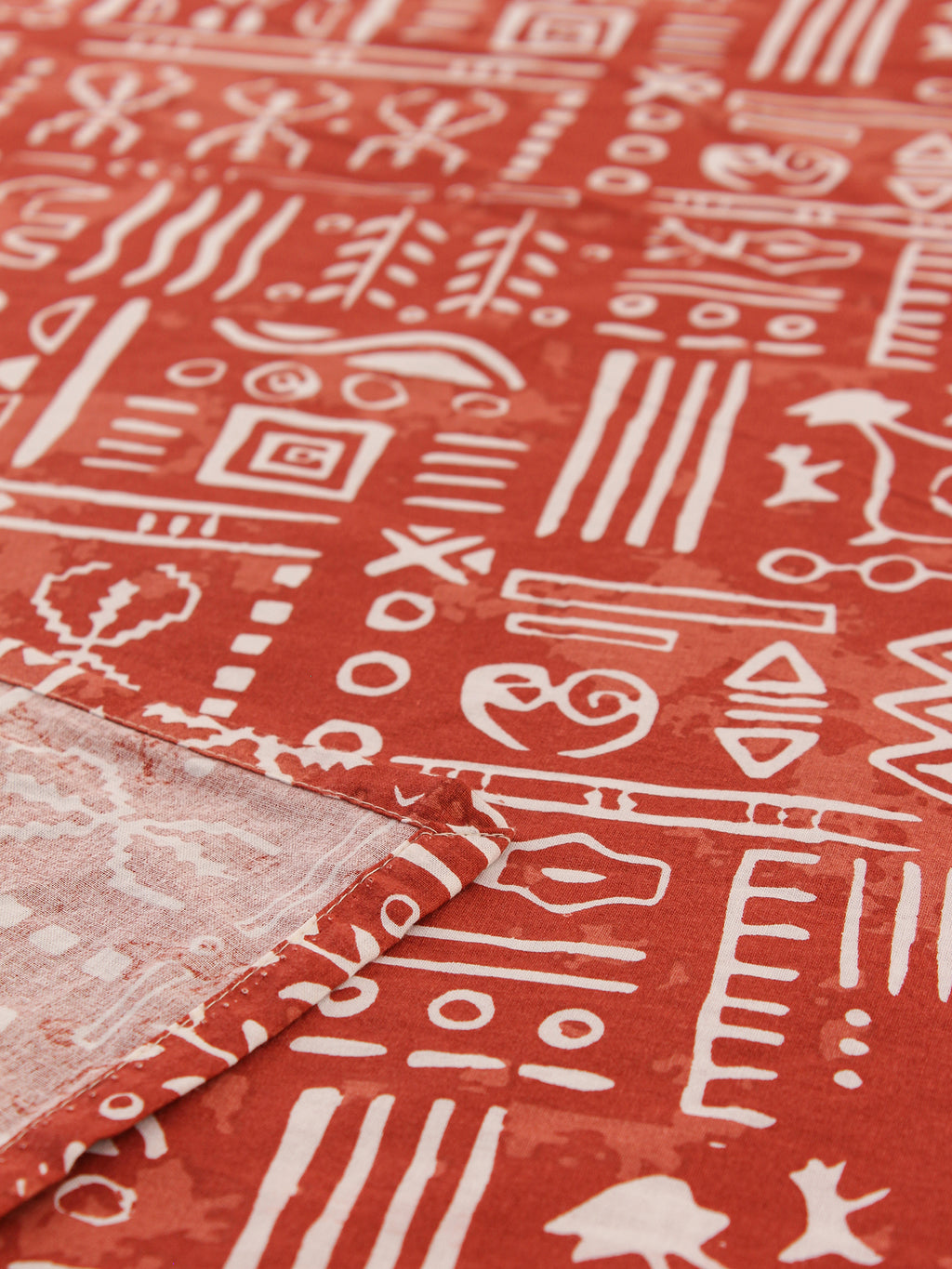 Gamathi Bedsheet with Pillow Cover (Rust) - 144 TC