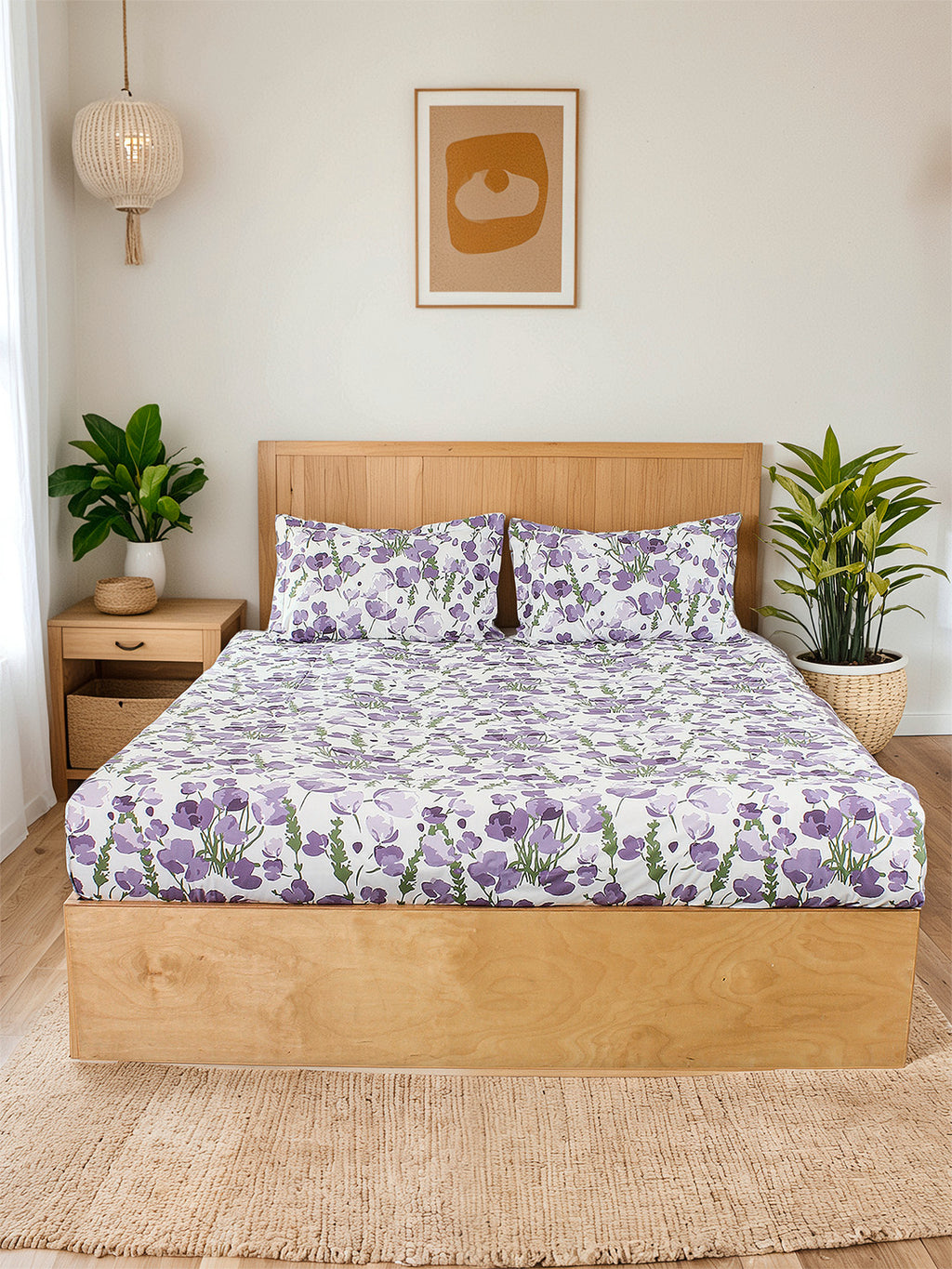 Himalayan Poppie Bedsheet Set (Purple)