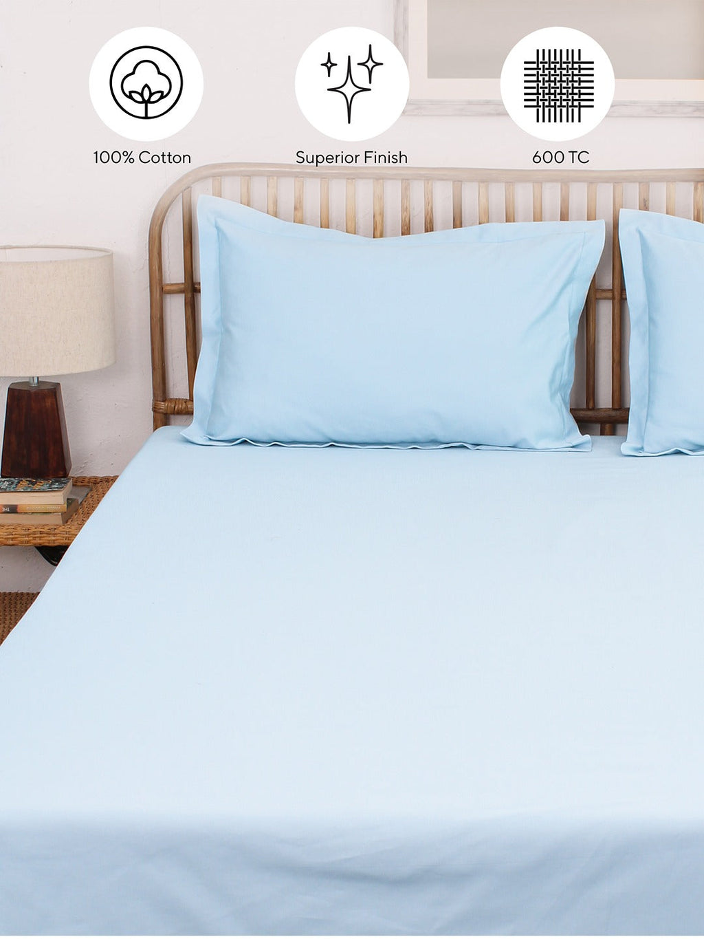 Juniper Blue Bedsheet with Pillow Cover