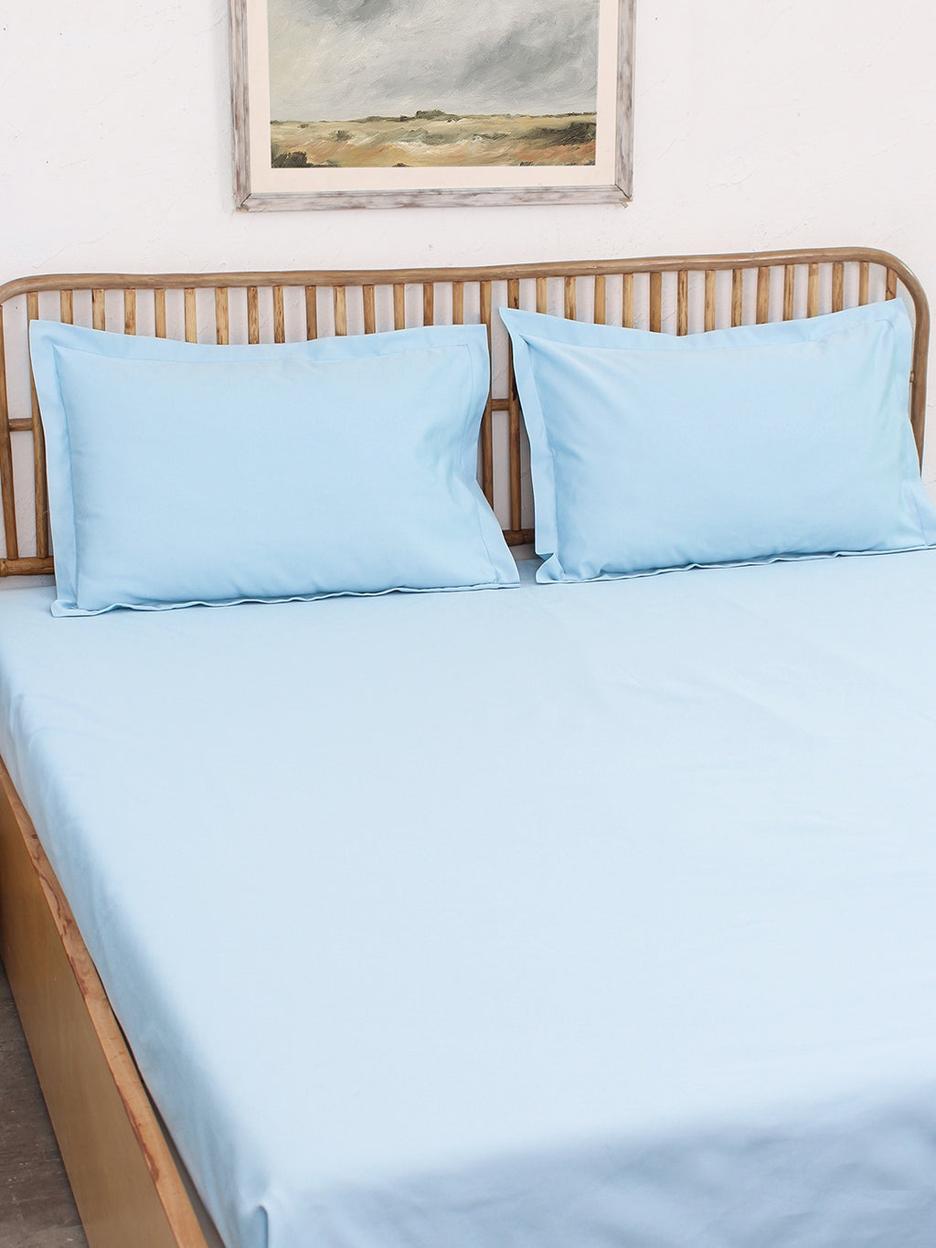 Juniper Fitted Bedsheet Set (Blue)