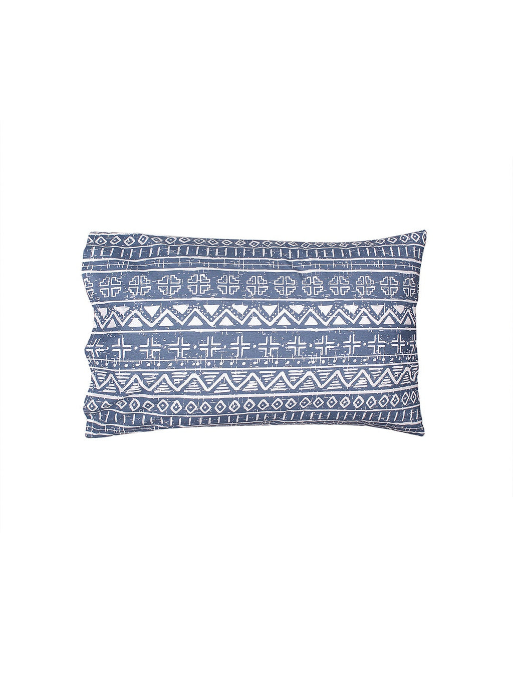 Kullu Patti Blue Bedsheet with Pillow Cover