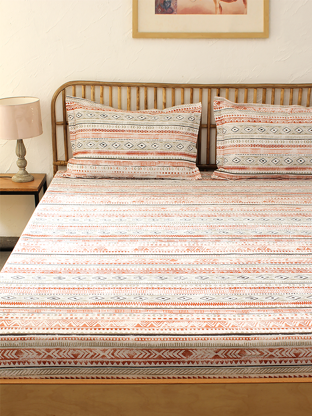 Meghwal Single Bedsheet Set (Grey)