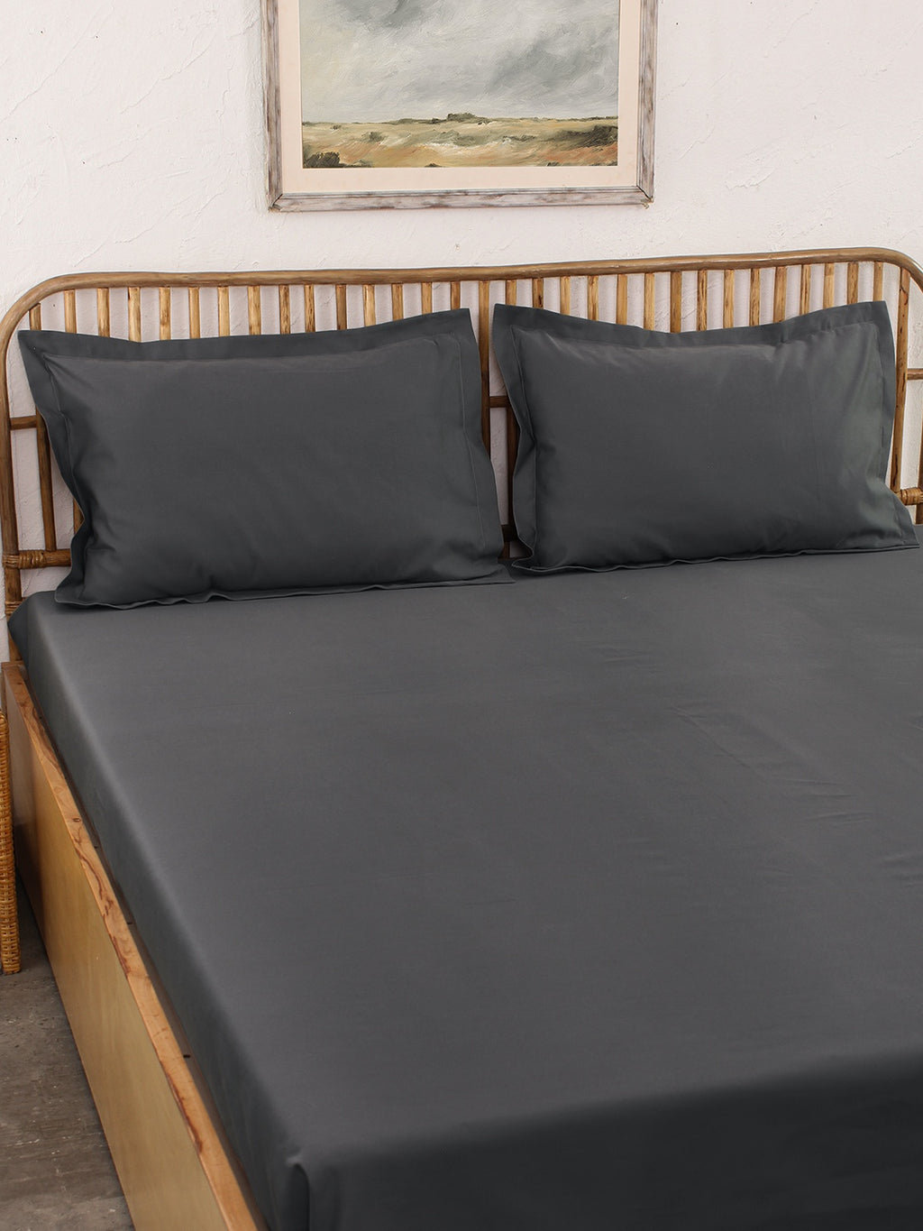 Pepper Fitted Bedsheet Set (Grey)