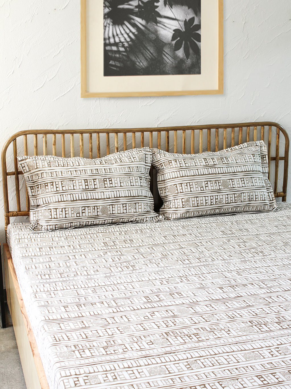 Sanchi Single Bedsheet Set (Grey)
