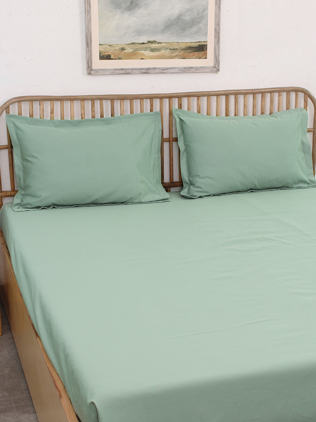 Sage Fitted Bedsheet Set (Green)