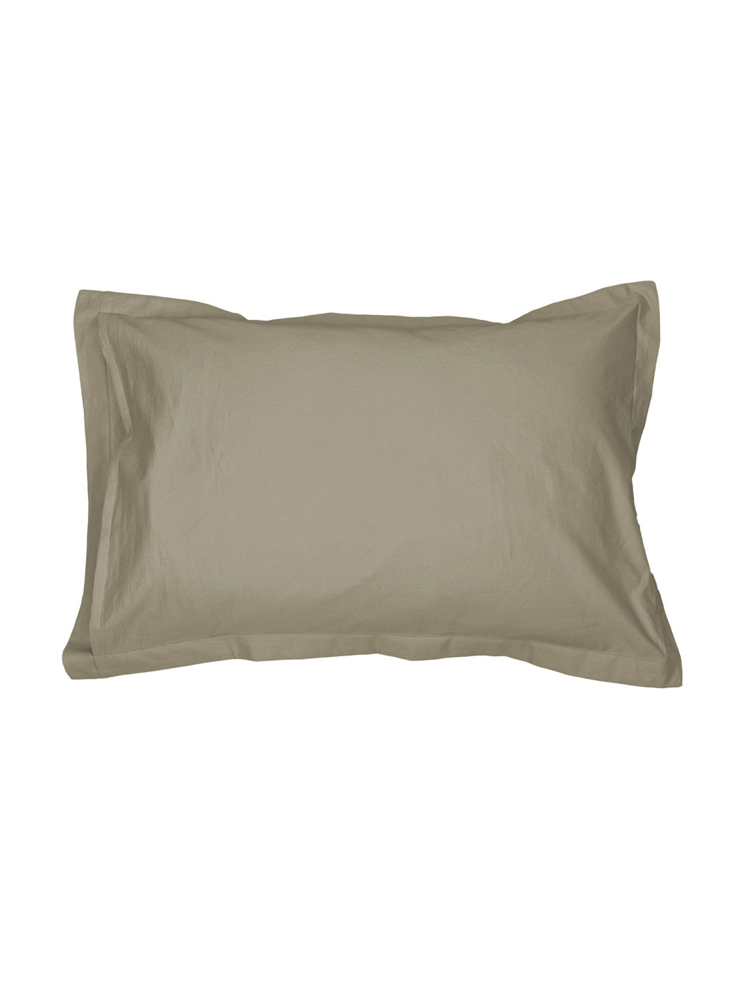 Solid Beige Bedsheet with Pillow Cover