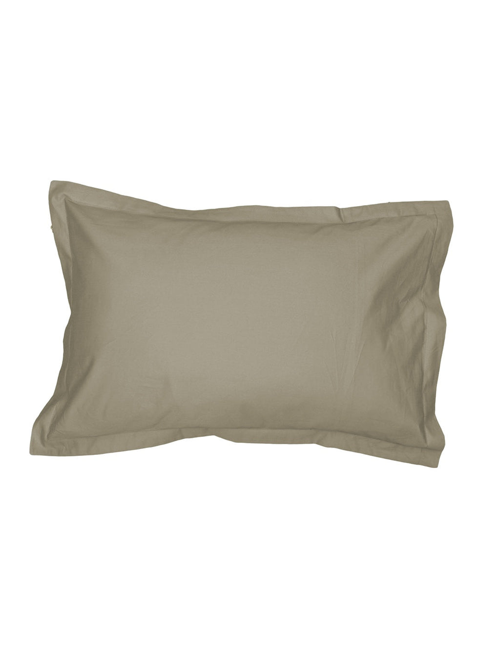 Solid Beige Bedsheet with Pillow Cover