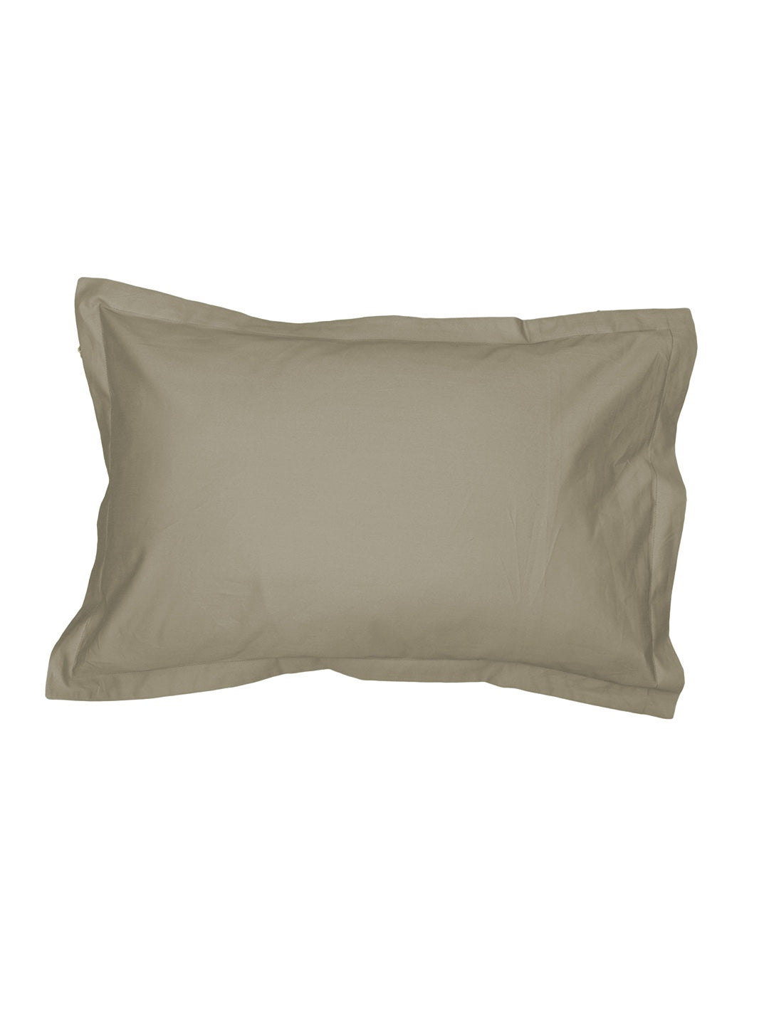 Solid Beige Bedsheet with Pillow Cover