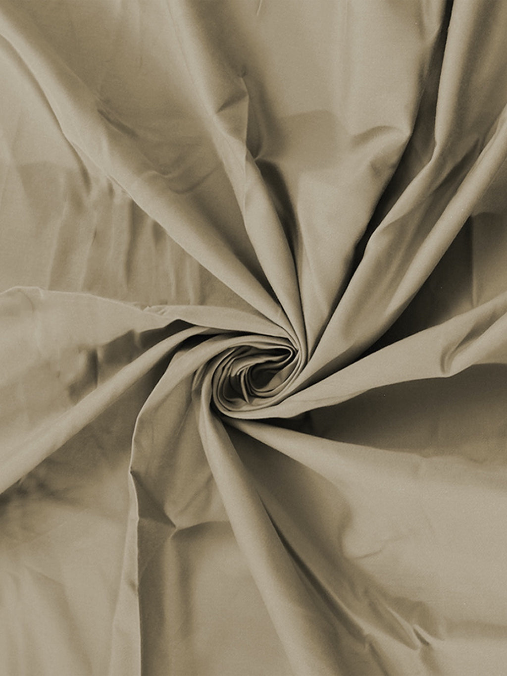 Solid Beige Bedsheet with Pillow Cover