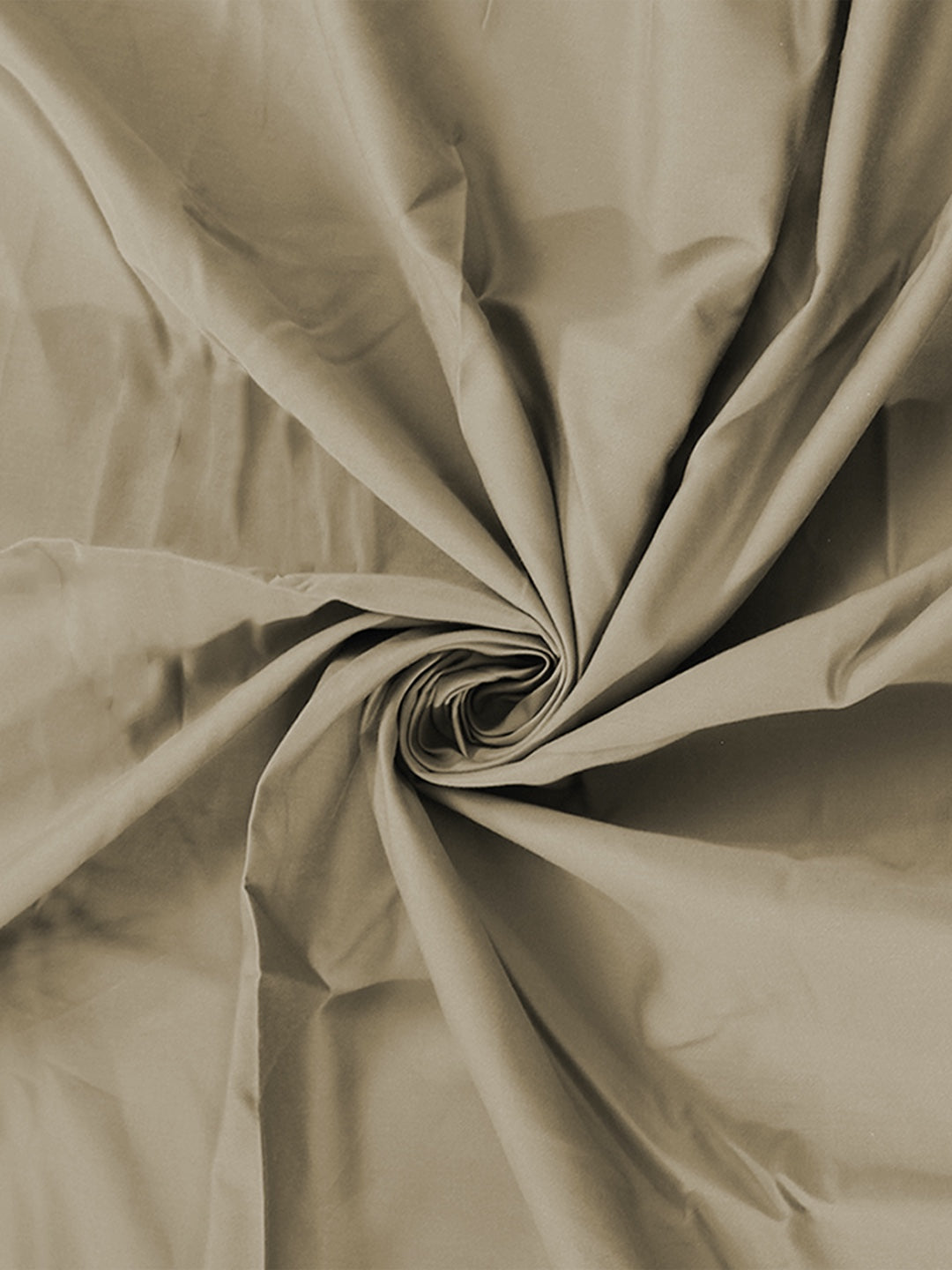 Solid Beige Bedsheet with Pillow Cover