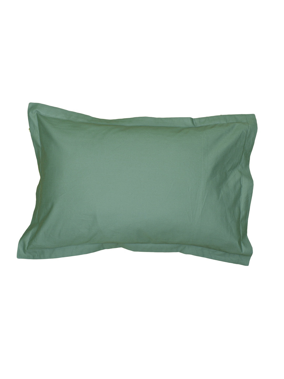 Solid King Bedsheet Set (Green) - 400 TC