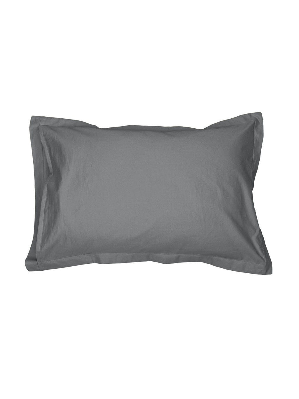 Solid Grey Bedsheet with Pillow Cover