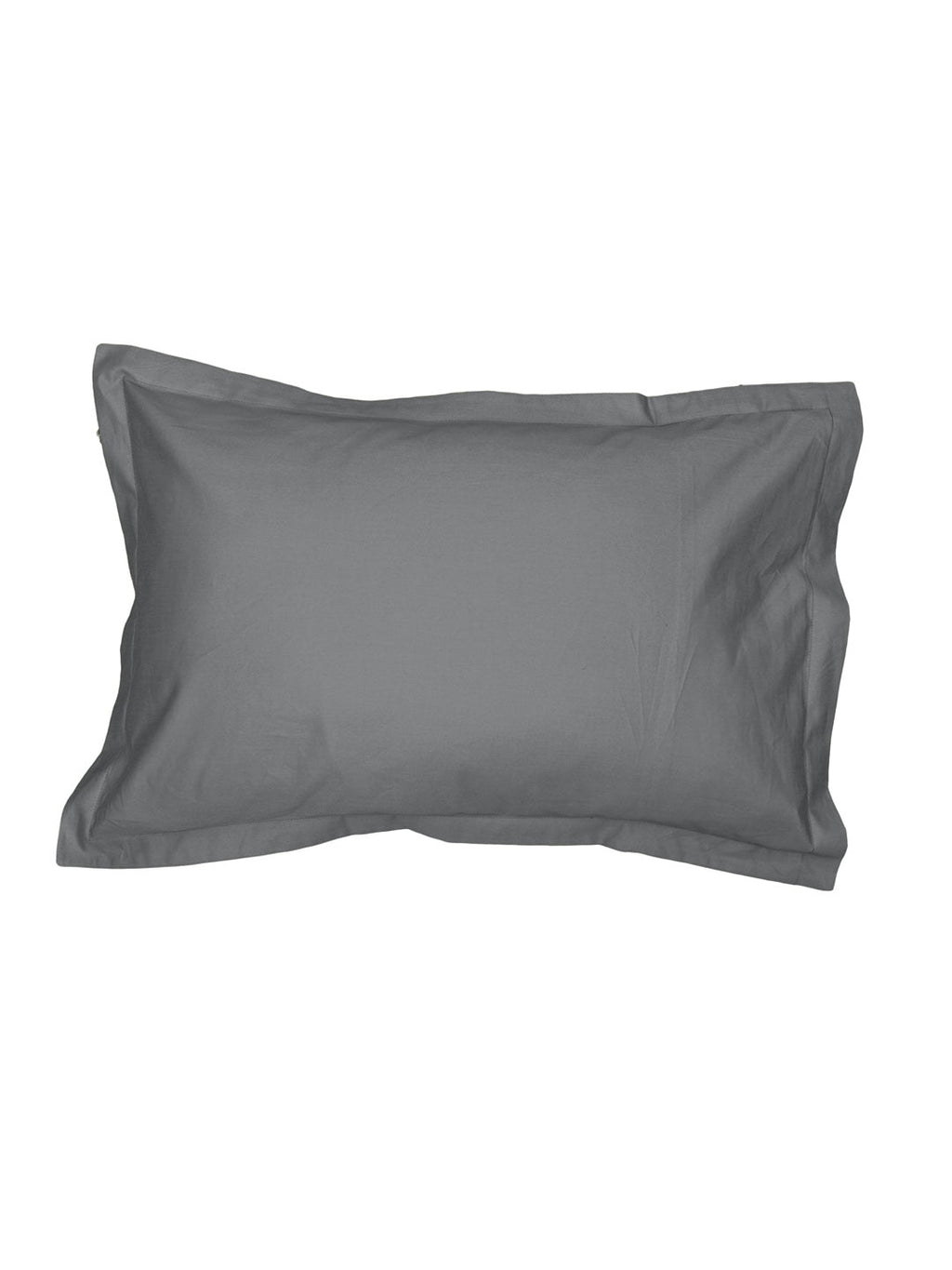 Solid Grey Bedsheet with Pillow Cover
