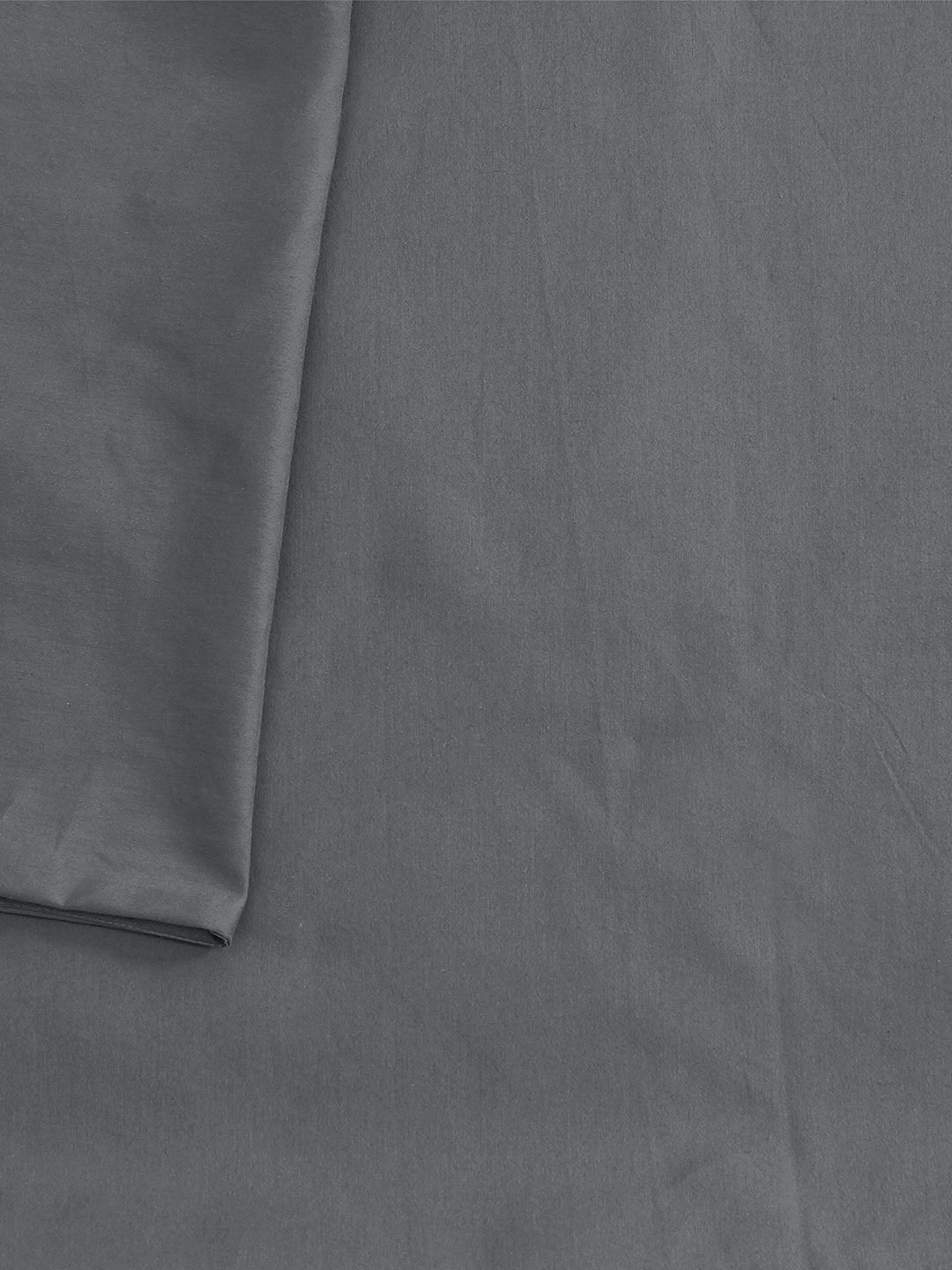 Solid Grey Bedsheet with Pillow Cover