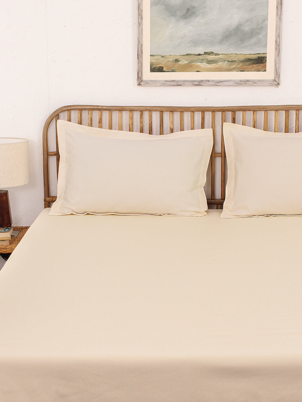 Sesame Fitted Bedsheet Set (Off White)