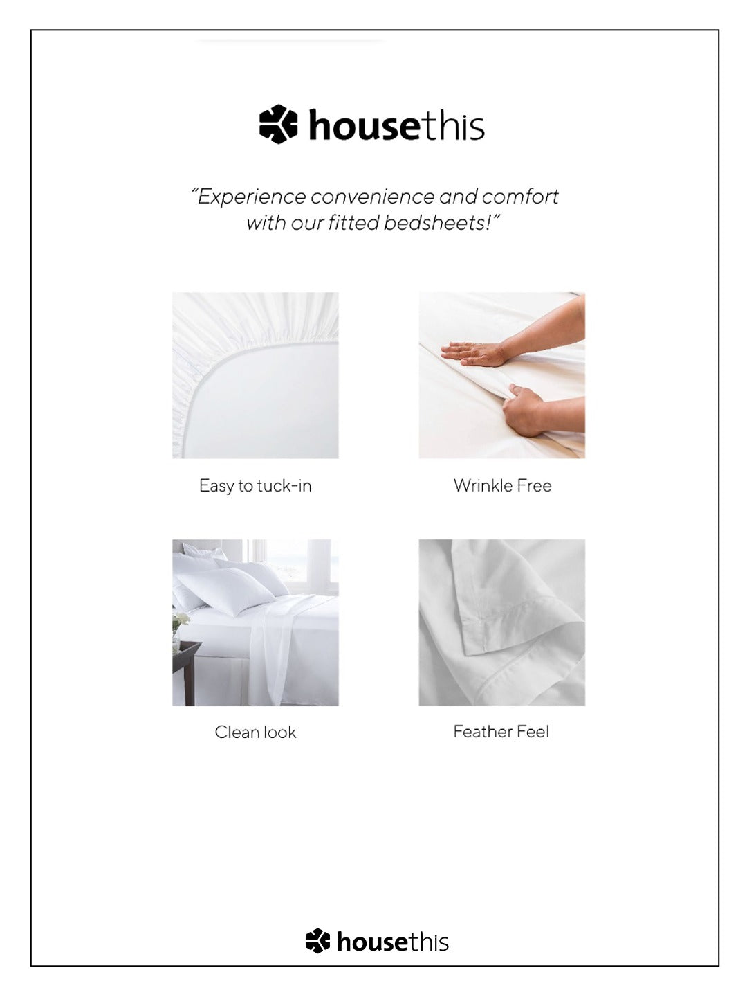 Sesame Fitted Bedsheet Set (Off White)