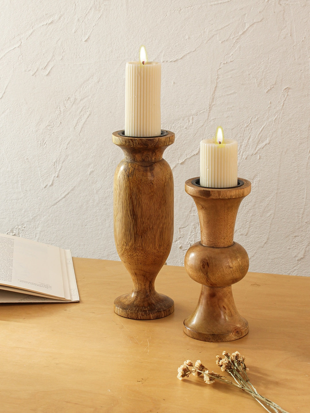 Karoh Candle Stand Sets (Brown)