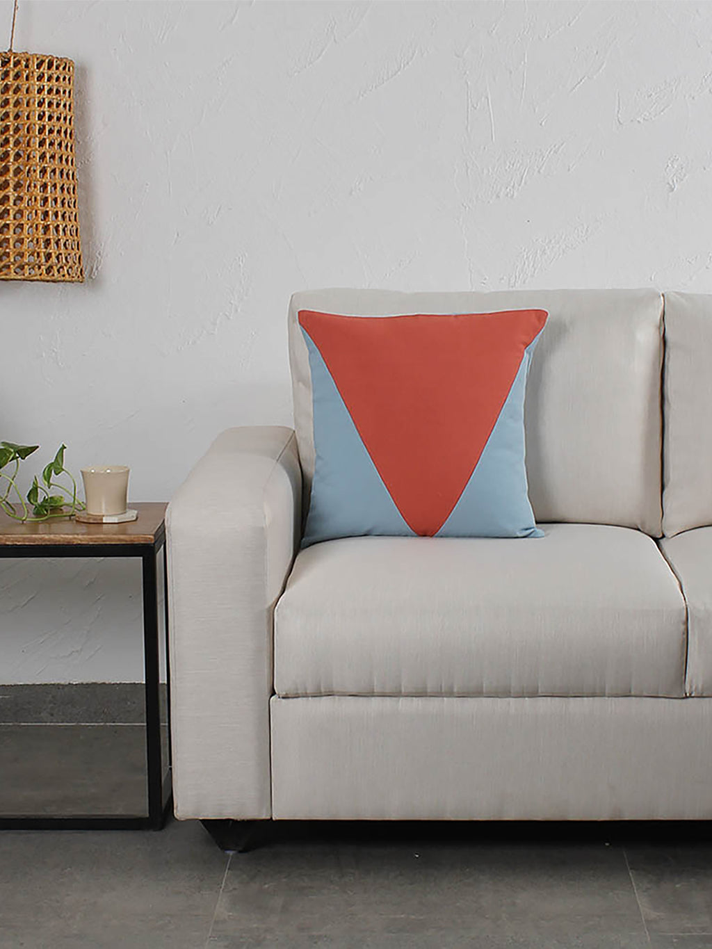 Bhumiti Cushion Cover (Light Blue) - Medium