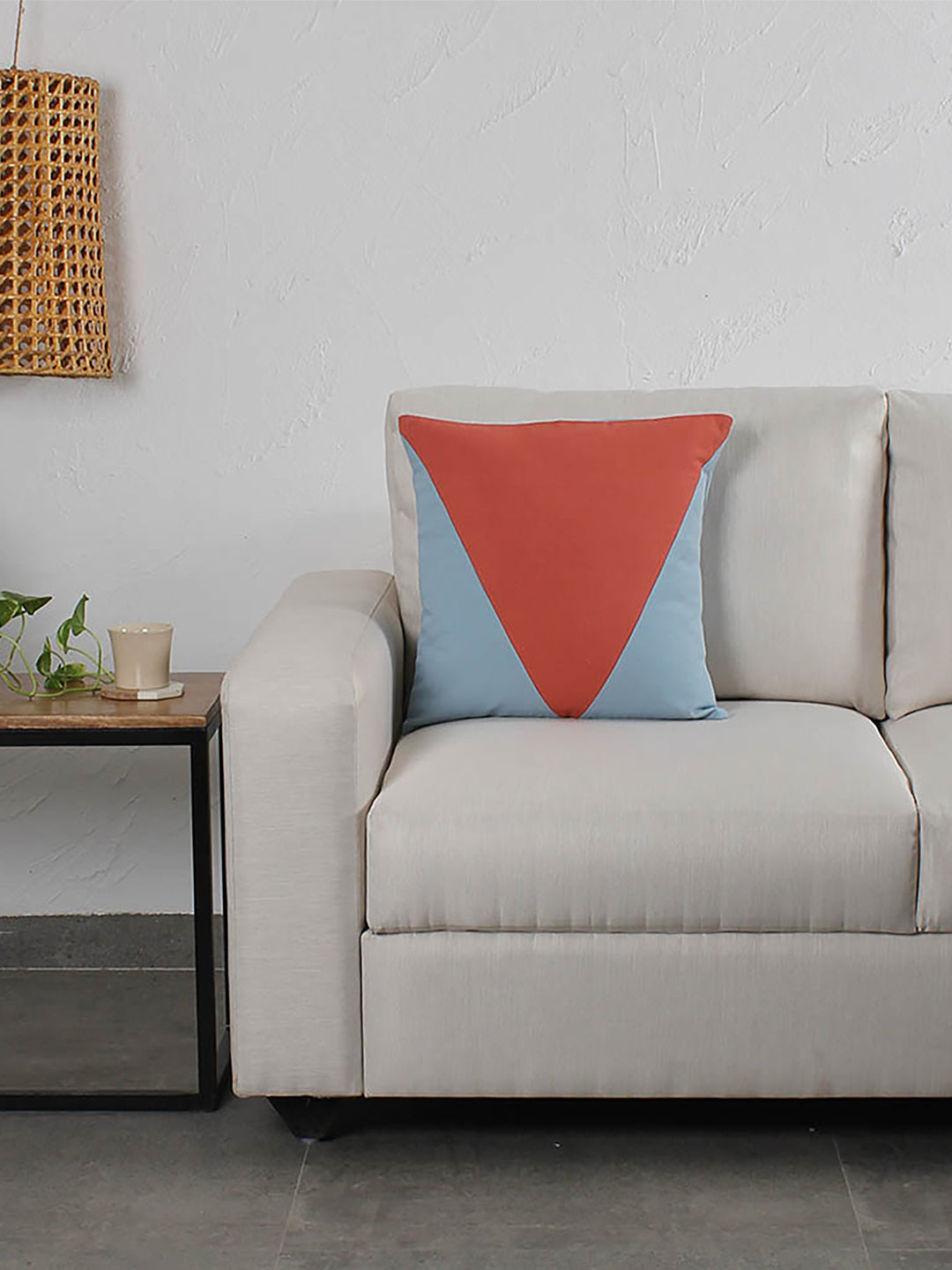 Bhumiti Cushion Cover (Light Blue) - Medium