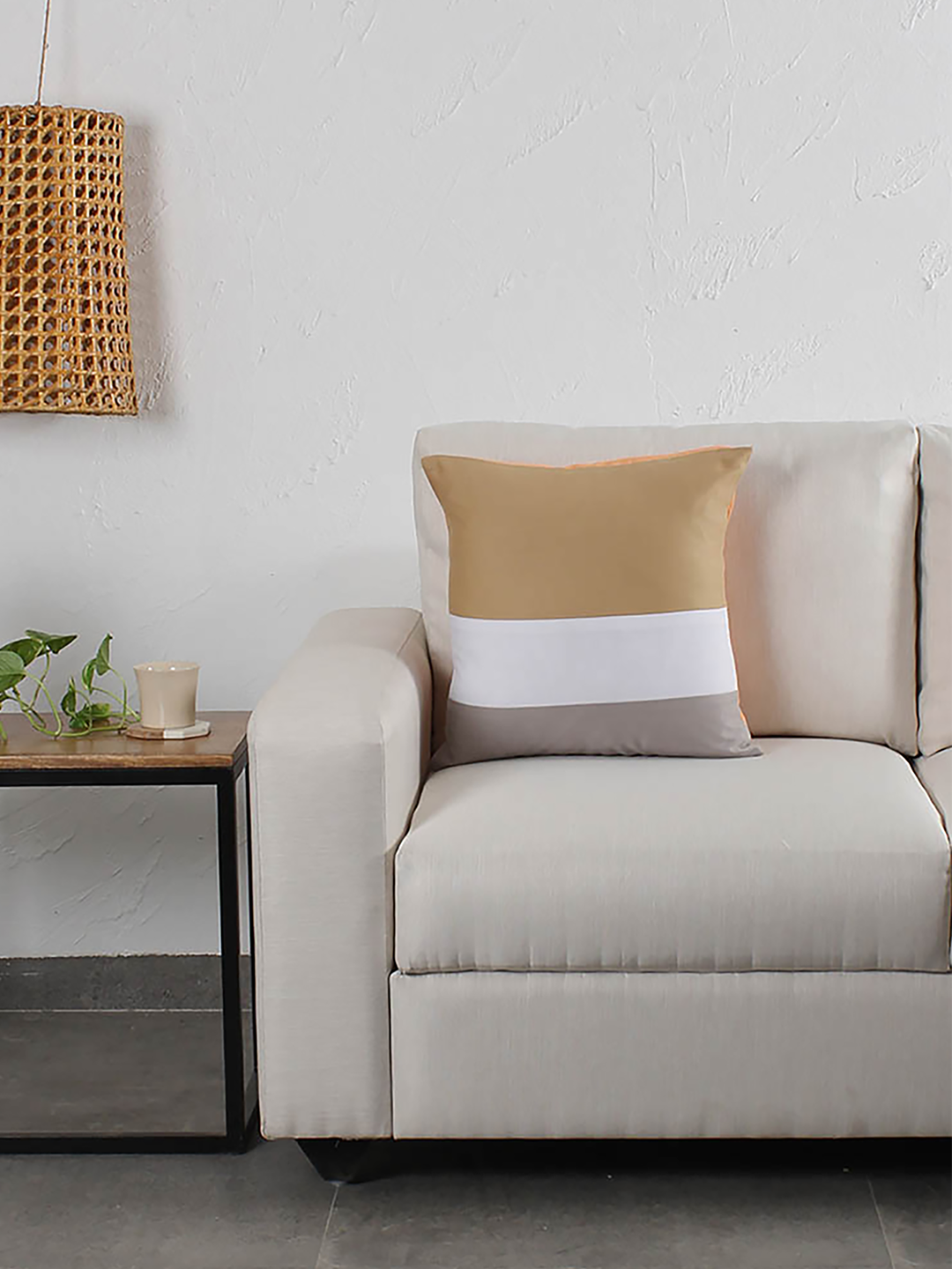 Jyamiti Cushion Cover (Beige) - Large