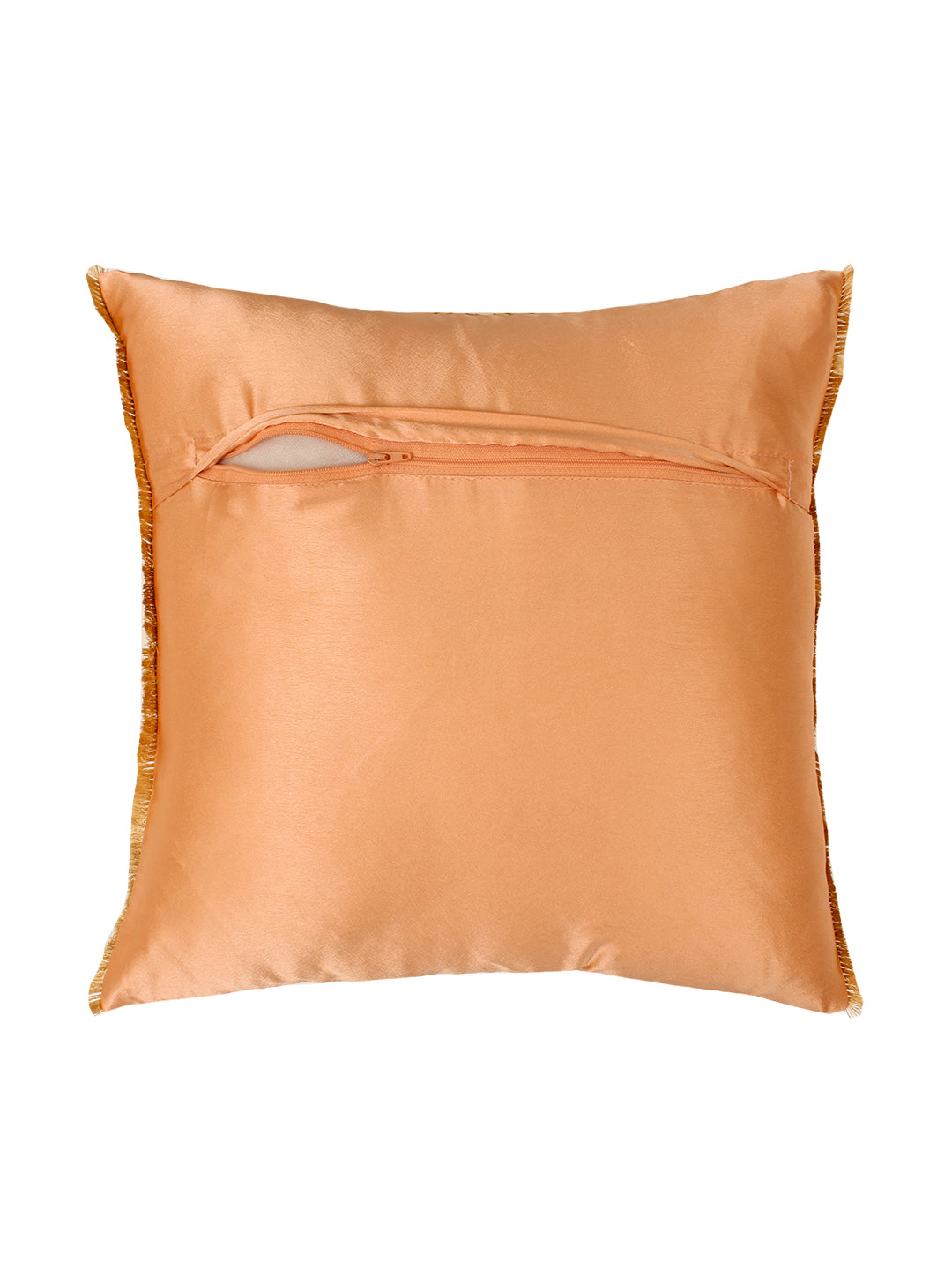 Abhay - Set Of 2 Cushion Covers (Orange) - Medium