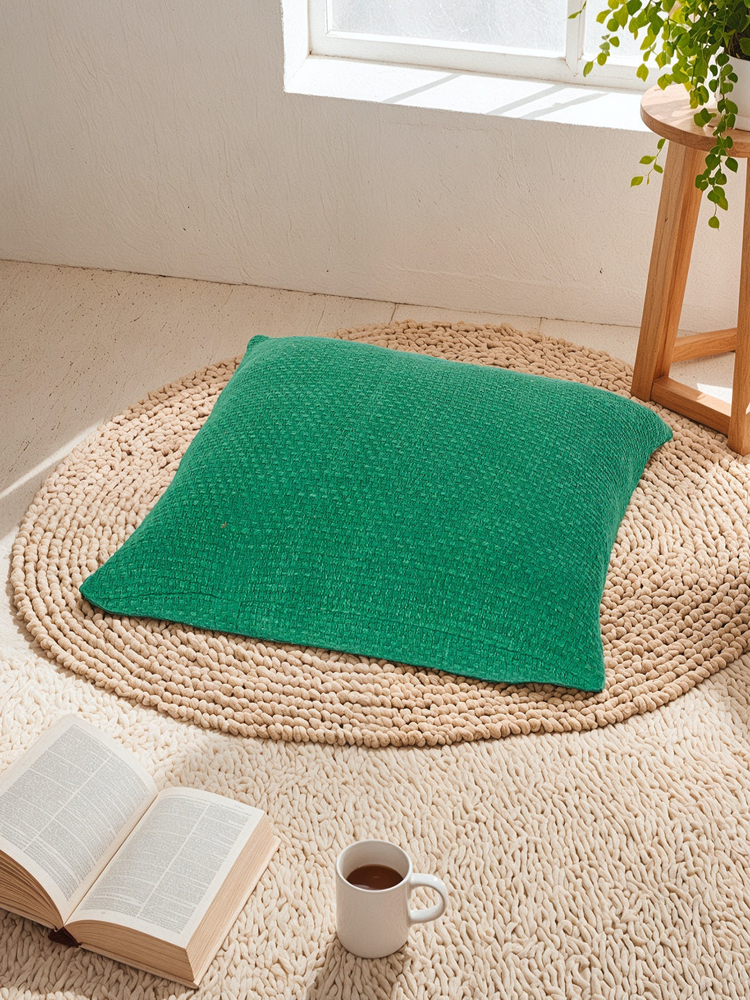 Aravalli Set of 2 Cushion Covers (Green) - 60x60cm