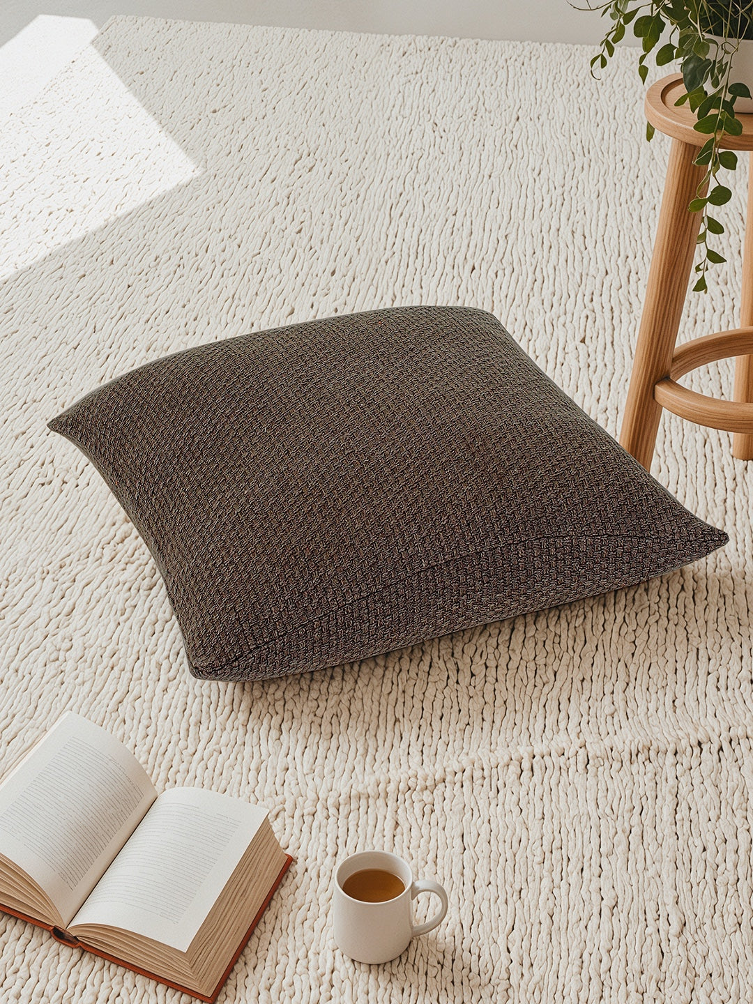 Aravalli Set of 2 Cushion Covers (Grey) - 60x60cm