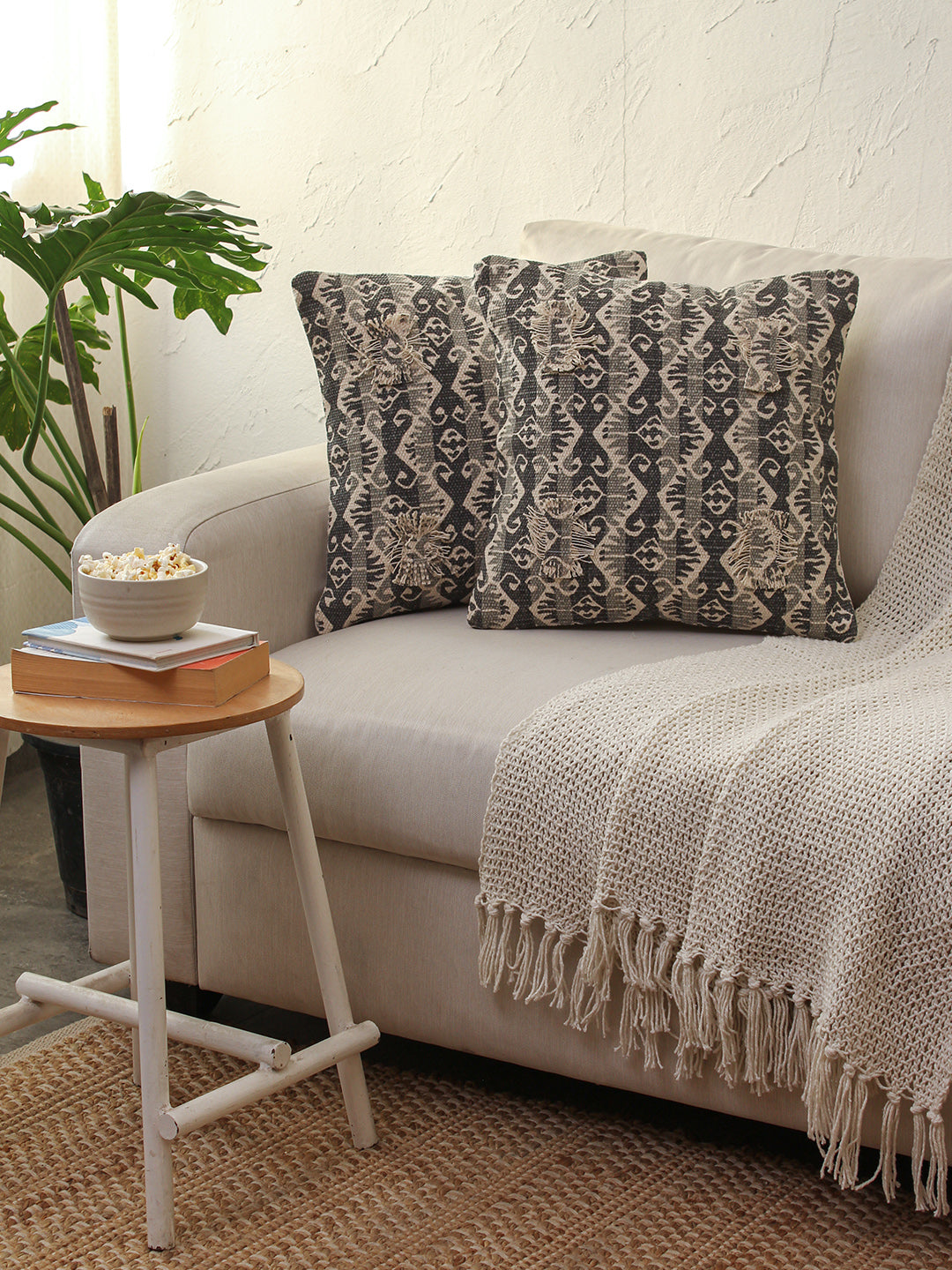 Choktha Cushion Cover (Grey)