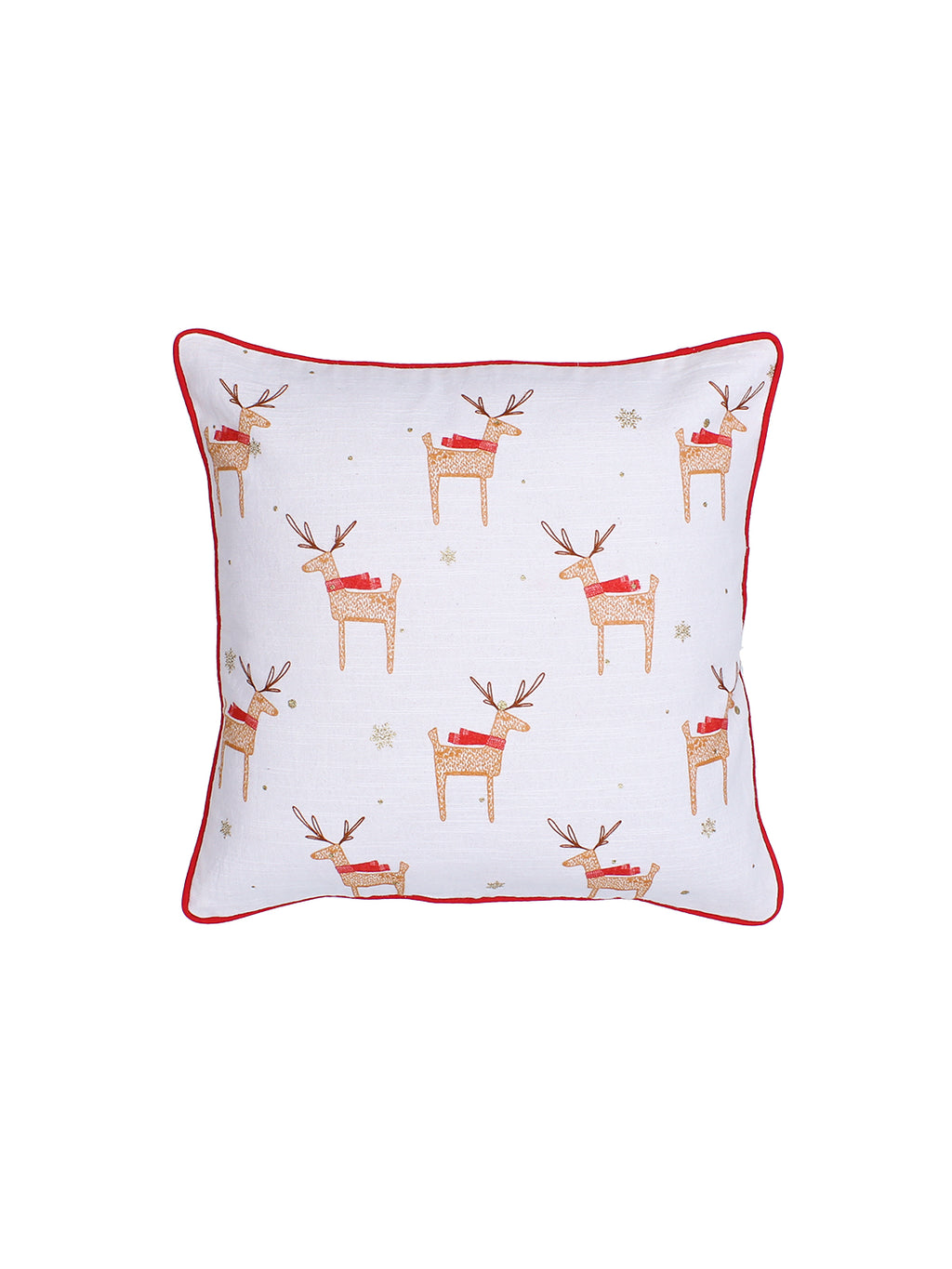 Jolly Reindeer - Set of 2 Cushion Covers (Multi) - Medium