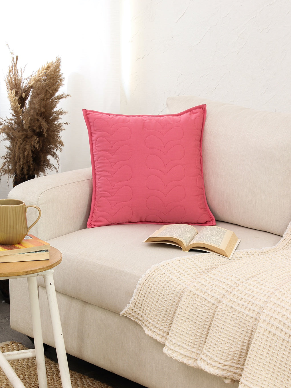 Buy Kaliveli Cushion Covers Dark Pink Online CC2KLVDPIKSTDS23 Housethis