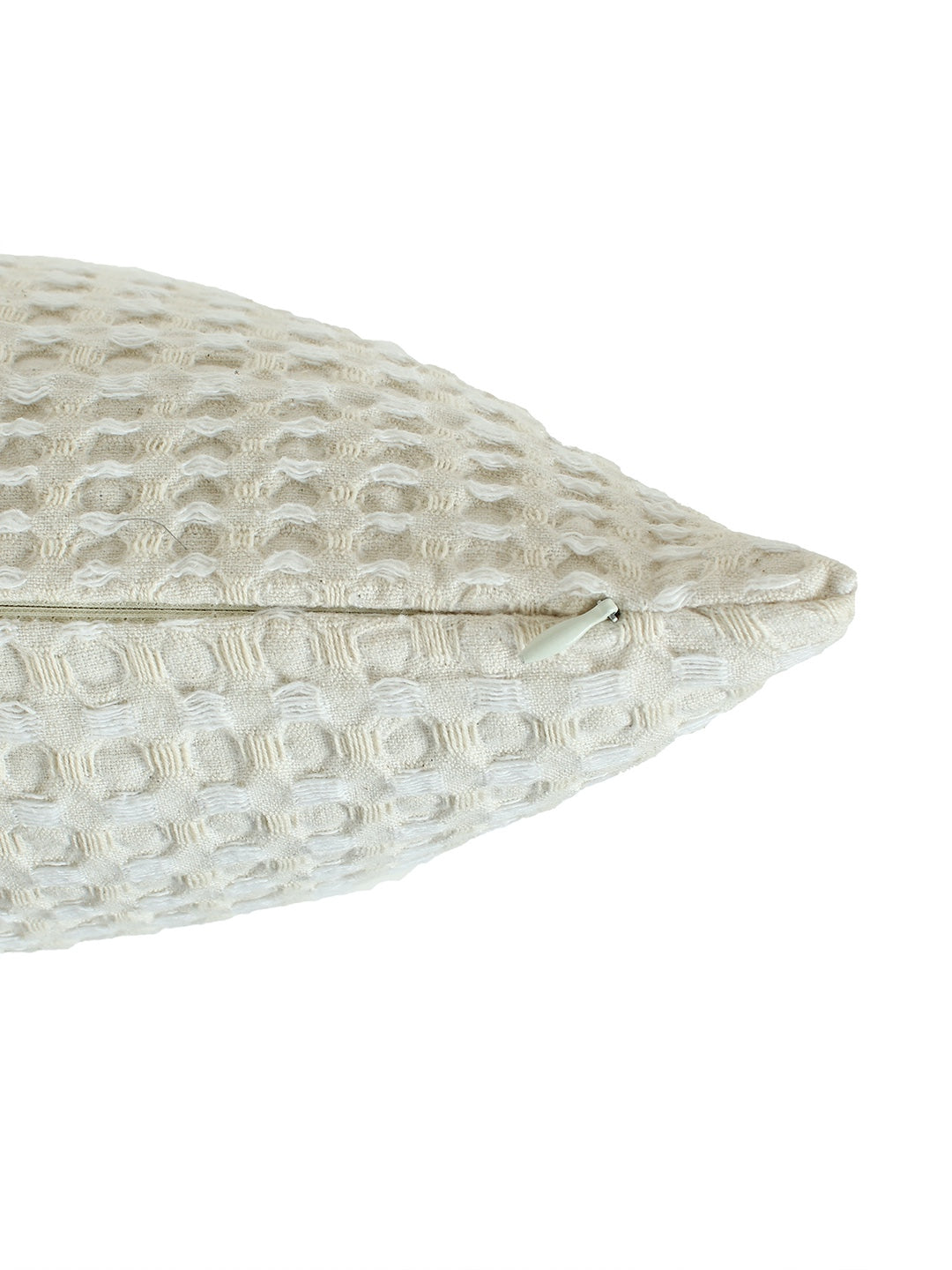 Karakoram Set Of 2 Cushion Cover (Natural/White) - 40X40cm