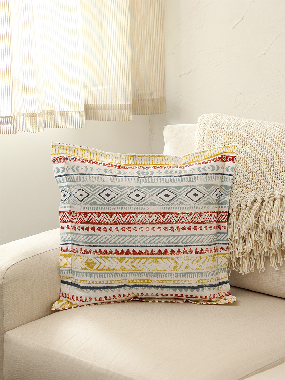 Meghwal - Set Of 2 Cushion Covers (Blue)