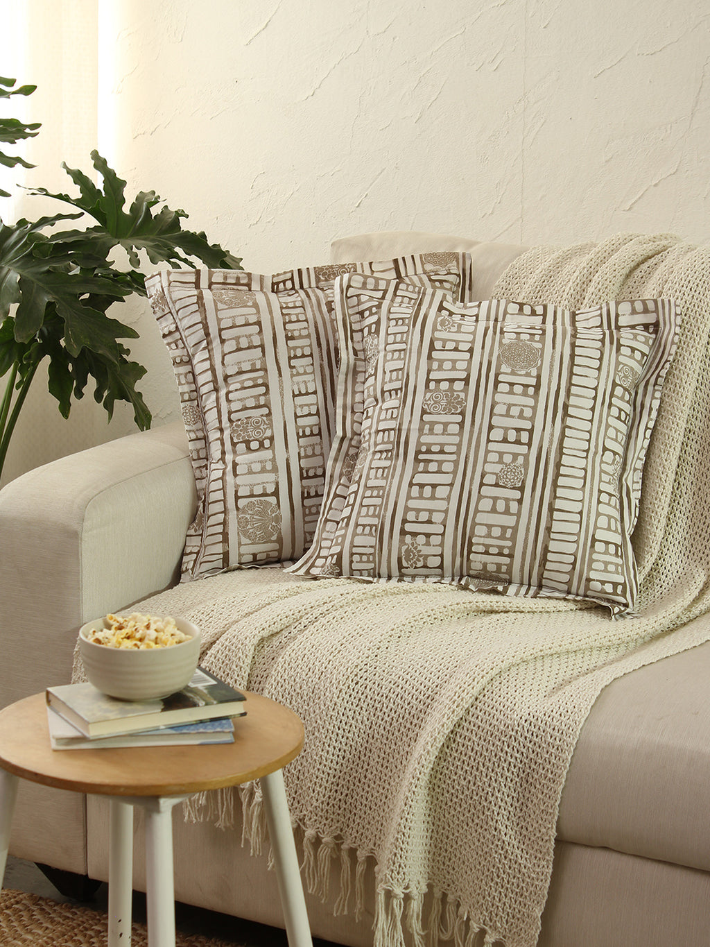 Sanchi Cushion Cover (Grey)