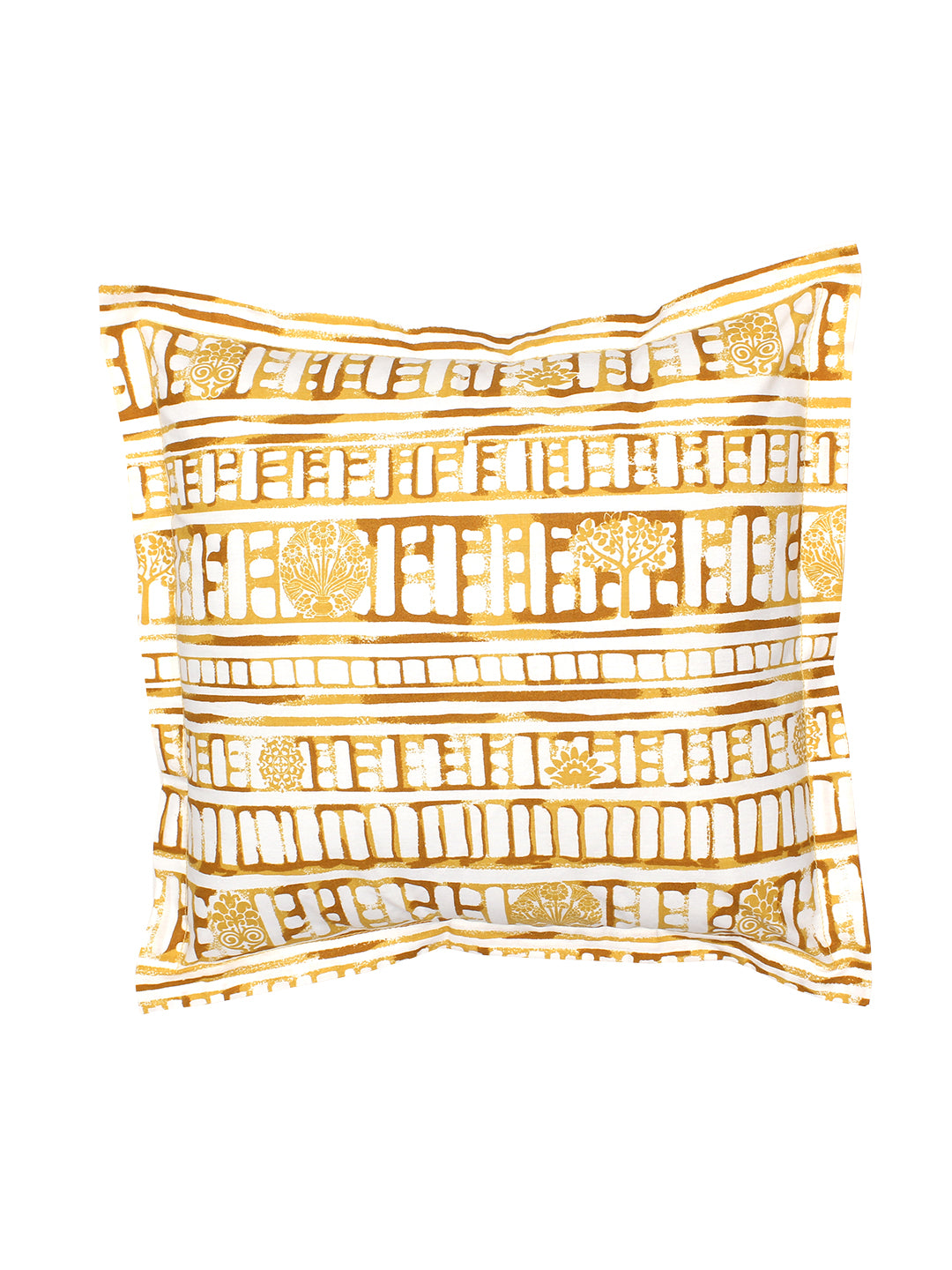 Sanchi - Set Of 2 Cushion Covers (Yellow) - Medium
