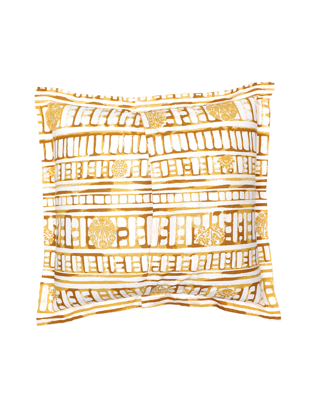Sanchi - Set Of 2 Cushion Covers (Yellow) - Medium